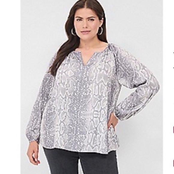 Lane Bryant snake blouse - Picture 1 of 3